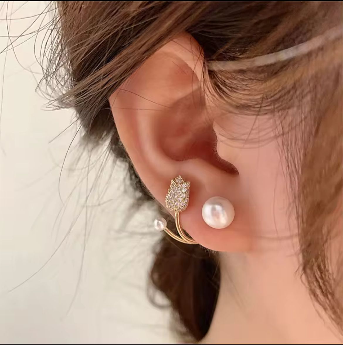 Blush Circle Earrings