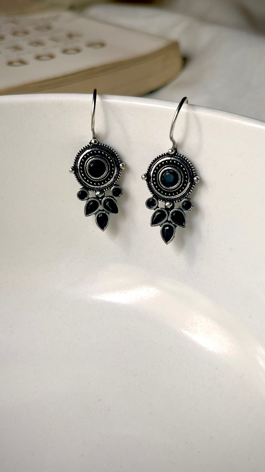 tylish Black Boho Earrings Unique Design