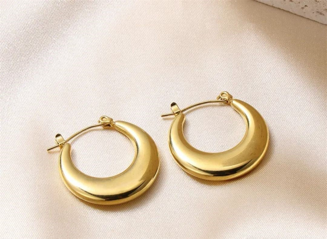 Bold Beauty Hoops Gold Plated