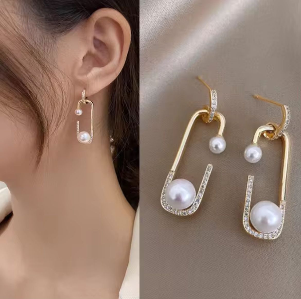 Charlotte Pearl Drops Cute Style Korean Look Merauli Fashions
