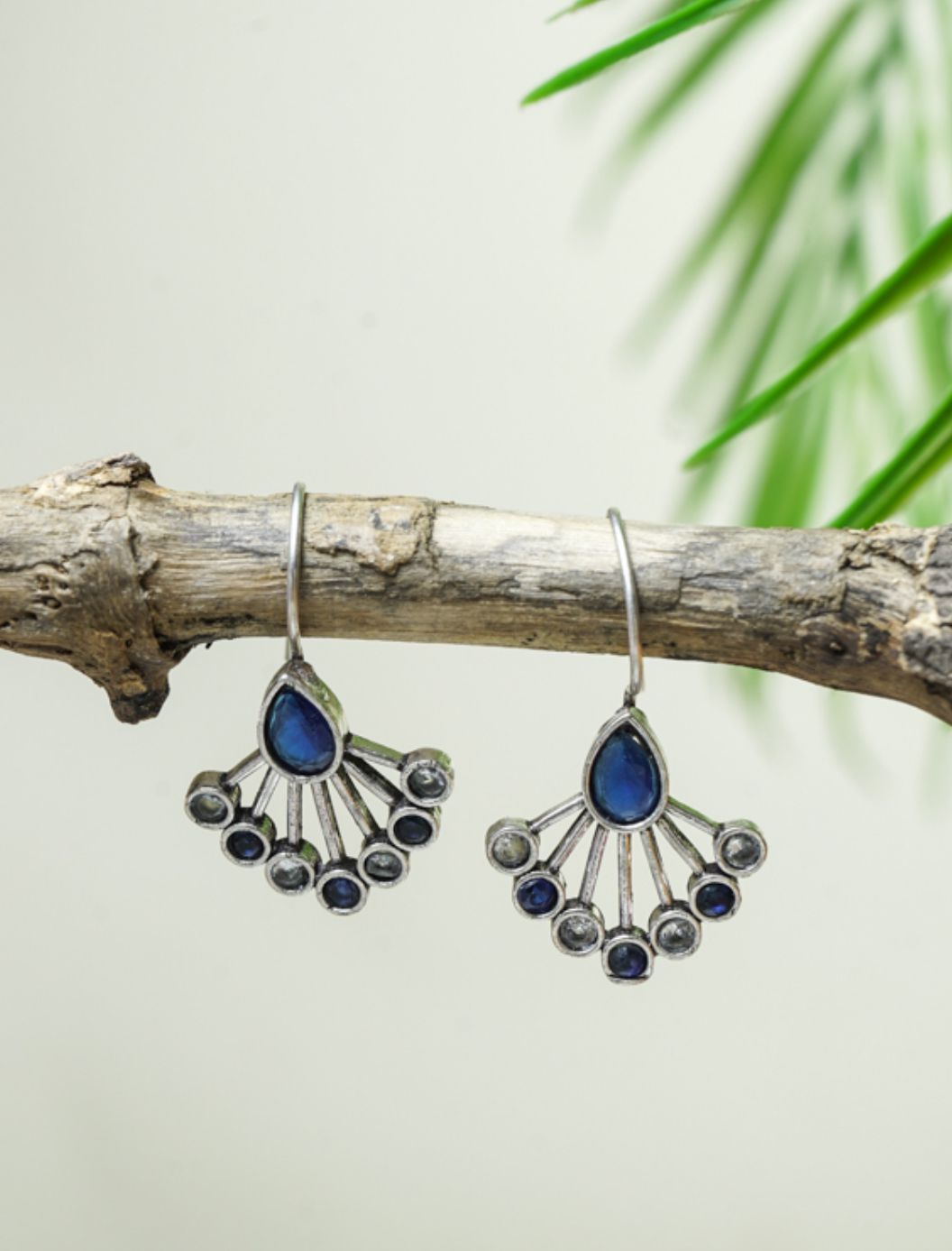 Mystic blue Drop Earrings